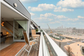 Catamaran - Bright duplex with balcony and stunning view over the port of Ostend